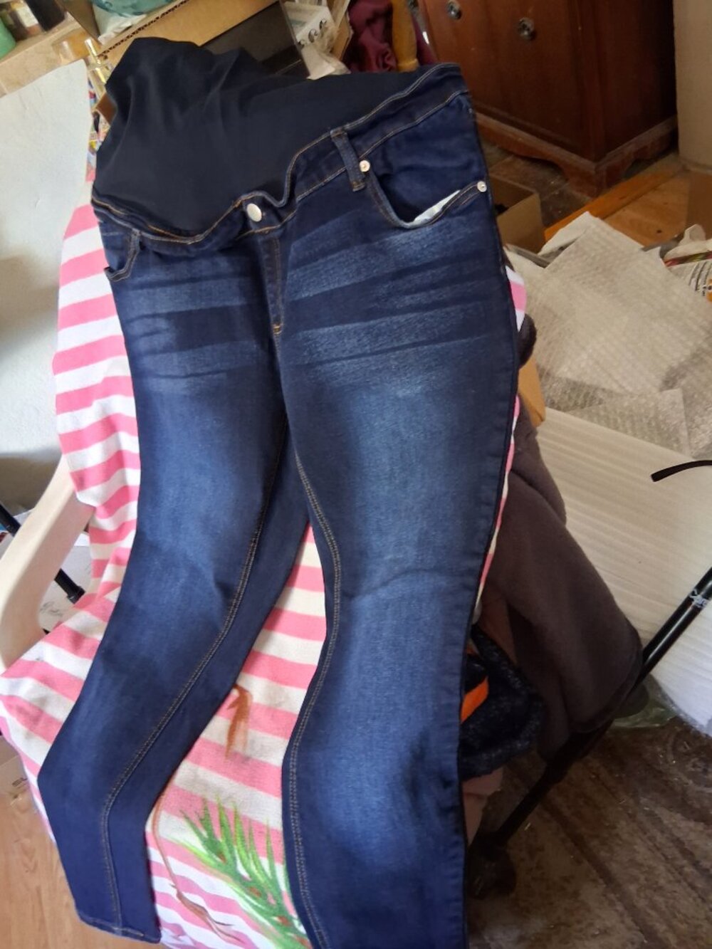 2 Pairs Time & Tru Maternity Jeans